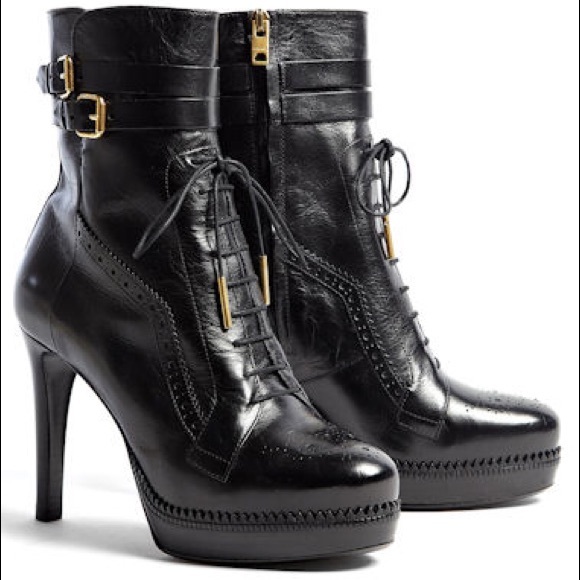 Burberry Shoes - Burberry Brogue Platform Boots